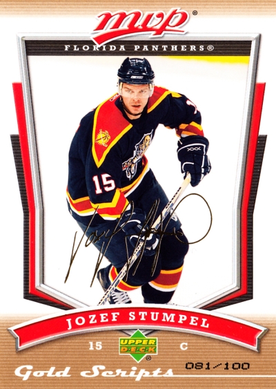 2007-08 Upper Deck MVP Gold #197 Jozef Stumpel 
